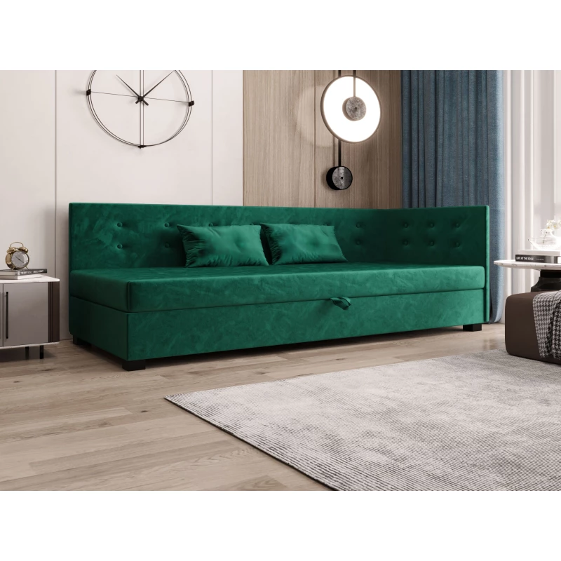 Jednolôžková posteľ 90x195 AJKA PLUS 2 - zelená