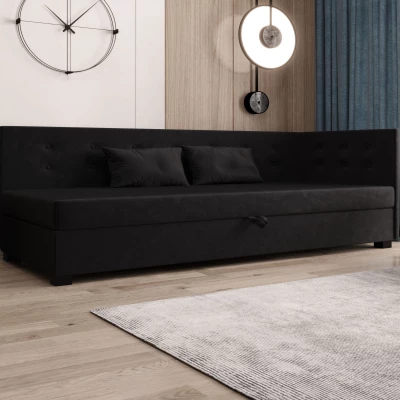 Jednolôžková posteľ 110x195 AJKA PLUS 2 - grafitová