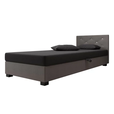 Čalúnená posteľ 80x195 MILEKA 1 - šedá / svetlo šedá