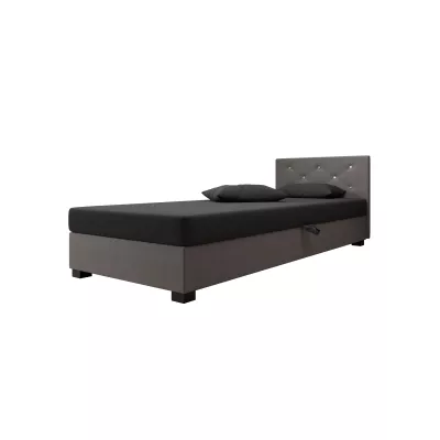 Čalúnená posteľ 90x195 MILEKA 1 - šedá / svetlo šedá