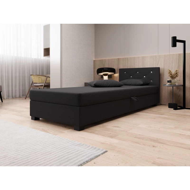 Čalúnená posteľ 90x195 MILEKA 1 - šedá