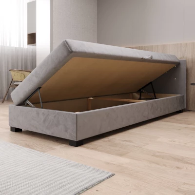 Čalúnená posteľ 110x195 MILEKA 1 - čierna