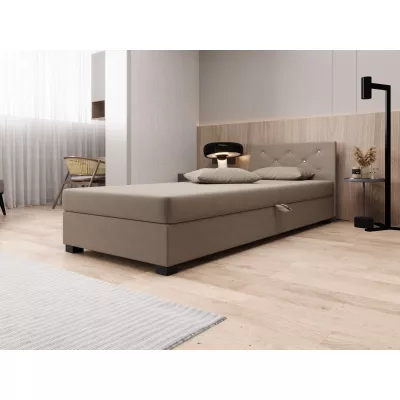 Čalúnená posteľ 80x195 MILEKA 1 - hnedá