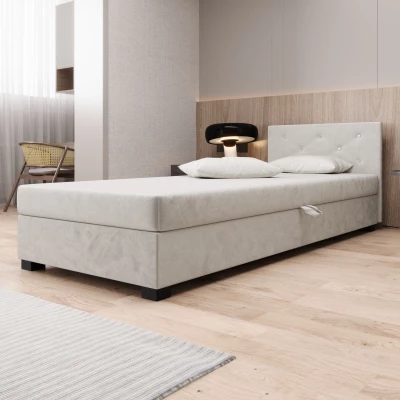 Čalúnená posteľ 90x195 MILEKA 1 - ecru