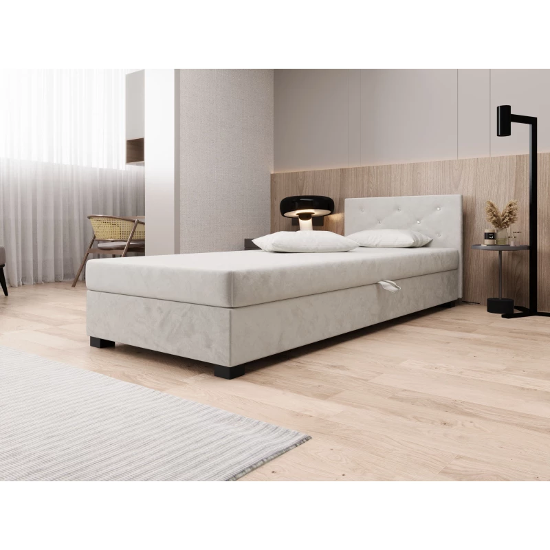 Čalúnená posteľ 100x195 MILEKA 1 - ecru