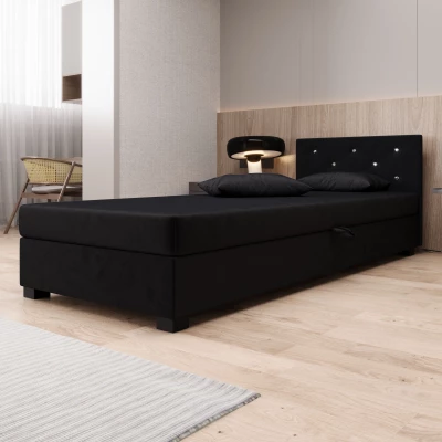 Čalúnená posteľ 80x195 MILEKA 1 - grafitová