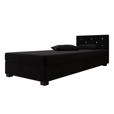 Čalúnená posteľ 100x195 MILEKA 2 - čierna