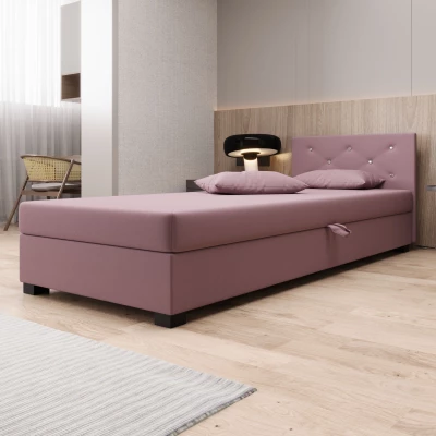 Čalúnená posteľ 90x195 MILEKA 2 - ružová