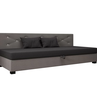 Čalúnená posteľ 100x195 MILEKA BIZ 1 - šedá / svetlo šedá