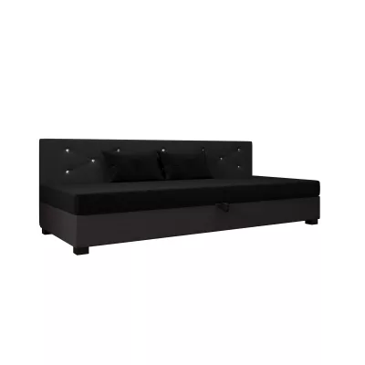 Čalúnená posteľ 100x195 MILEKA BIZ 1 - čierna / šedá