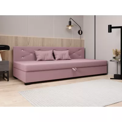 Čalúnená posteľ 80x195 MILEKA BIZ 1 - ružová