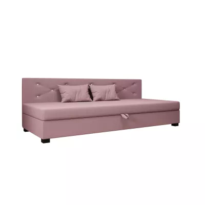 Čalúnená posteľ 110x195 MILEKA BIZ 1 - ružová