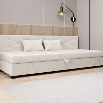 Čalúnená posteľ 80x195 MILEKA BIZ 1 - ecru