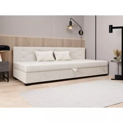 Čalúnená posteľ 100x195 MILEKA BIZ 1 - ecru