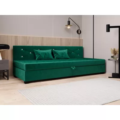 Čalúnená posteľ 120x195 MILEKA BIZ 1 - zelená