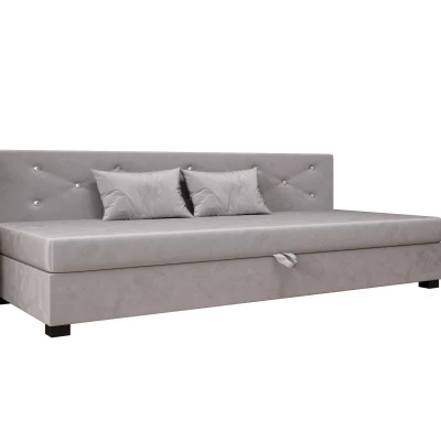 Čalúnená posteľ 110x195 MILEKA BIZ 1 - svetlo šedá