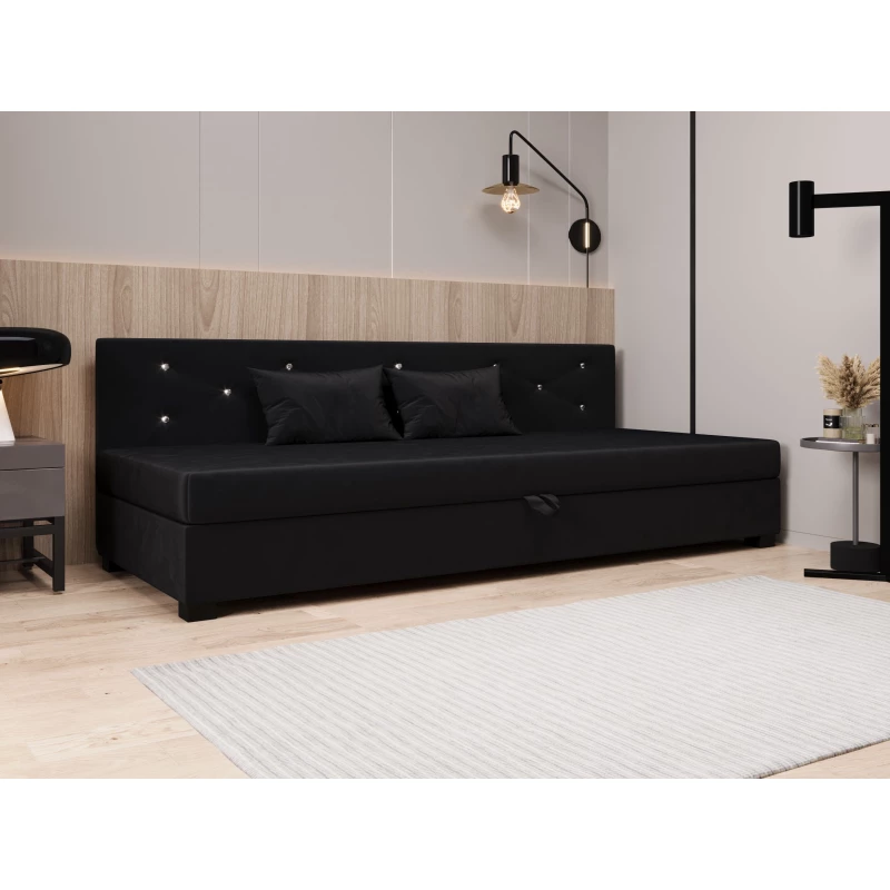 Čalúnená posteľ 80x195 MILEKA BIZ 1 - grafitová