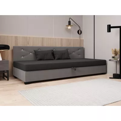 Čalúnená posteľ 80x195 MILEKA BIZ 2 - šedá / svetlo šedá
