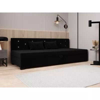 Čalúnená posteľ 80x195 MILEKA BIZ 2 - čierna