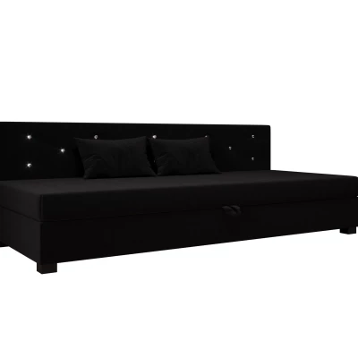 Čalúnená posteľ 100x195 MILEKA BIZ 2 - čierna