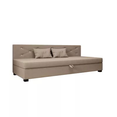 Čalúnená posteľ 120x195 MILEKA BIZ 2 - hnedá