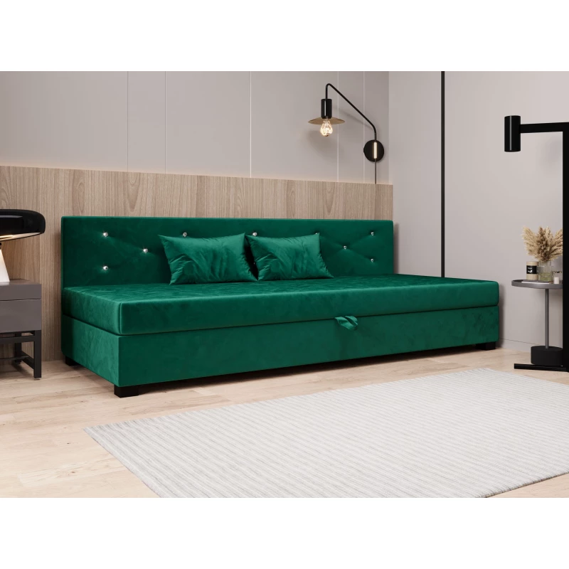 Čalúnená posteľ 80x195 MILEKA BIZ 2 - zelená