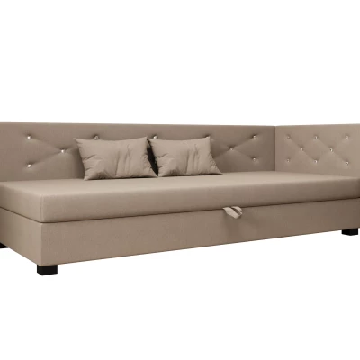 Čalúnená posteľ 80x195 MILEKA PLUS 1 - hnedá