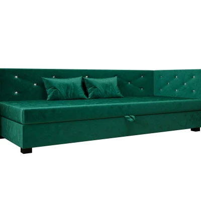 Čalúnená posteľ 100x195 MILEKA PLUS 1 - zelená