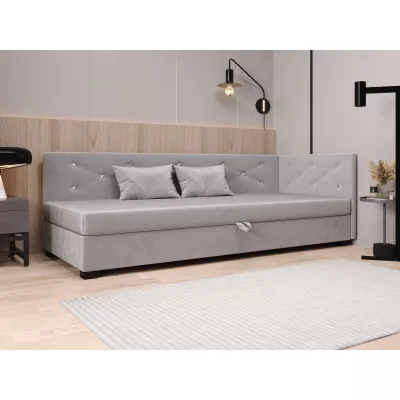 Čalúnená posteľ 80x195 MILEKA PLUS 1 - svetlo šedá