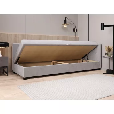 Čalúnená posteľ 90x195 MILEKA PLUS 2 - šedá