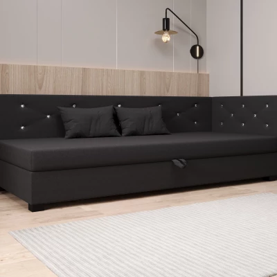 Čalúnená posteľ 100x195 MILEKA PLUS 2 - šedá