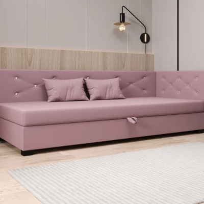 Čalúnená posteľ 80x195 MILEKA PLUS 2 - ružová