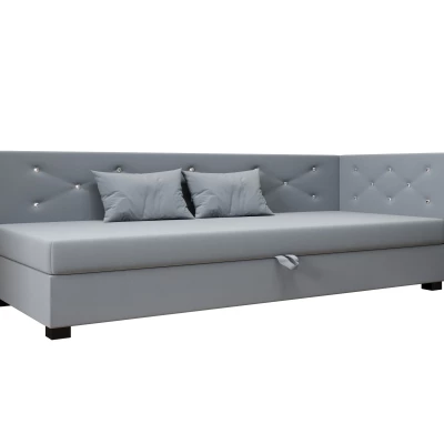 Čalúnená posteľ 80x195 MILEKA PLUS 2 - modrošedá