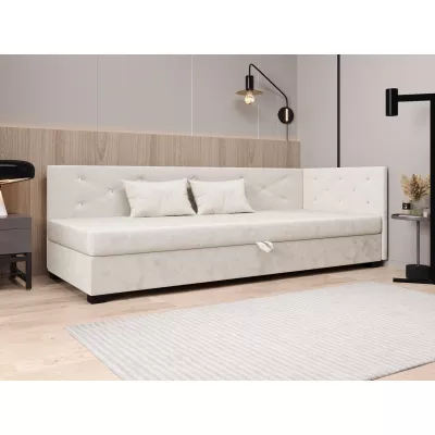 Čalúnená posteľ 80x195 MILEKA PLUS 2 - ecru