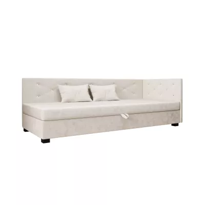 Čalúnená posteľ 110x195 MILEKA PLUS 2 - ecru