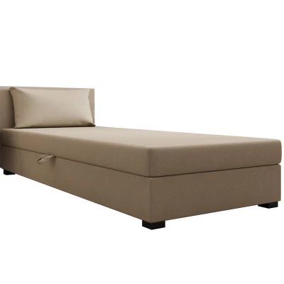 Jednolôžková posteľ 80x195 ZAJDA 1 s úložným priestorom - hnedá