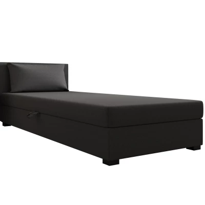 Jednolôžková posteľ 110x195 ZAJDA 2 s úložným priestorom - šedá