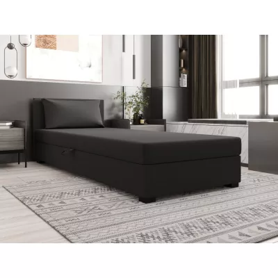 Jednolôžková posteľ 110x195 ZAJDA 2 s úložným priestorom - šedá