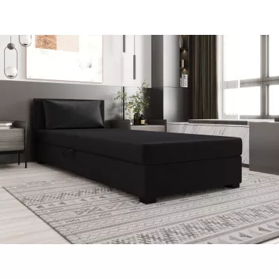 Jednolôžková posteľ 100x195 ZAJDA 2 s úložným priestorom - grafitová