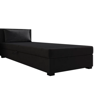 Jednolôžková posteľ 110x195 ZAJDA 2 s úložným priestorom - grafitová