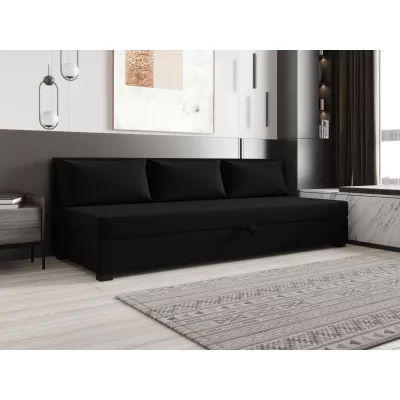 Jednolôžková posteľ 100x195 ZAJDA BIZ 1 s úložným priestorom - čierna