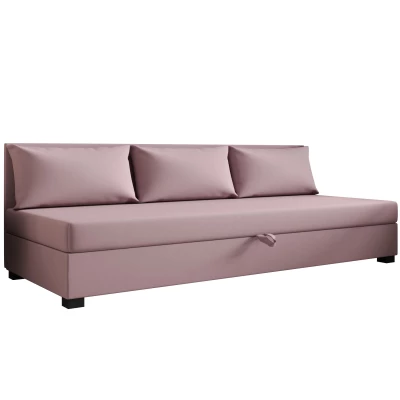 Jednolôžková posteľ 110x195 ZAJDA BIZ 1 s úložným priestorom - ružová