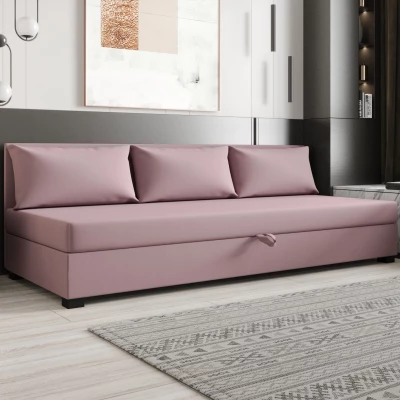 Jednolôžková posteľ 120x195 ZAJDA BIZ 1 s úložným priestorom - ružová