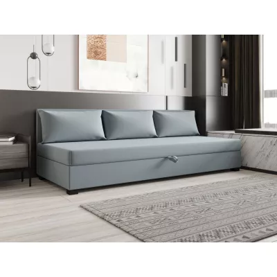 Jednolôžková posteľ 100x195 ZAJDA BIZ 1 s úložným priestorom - modrošedá