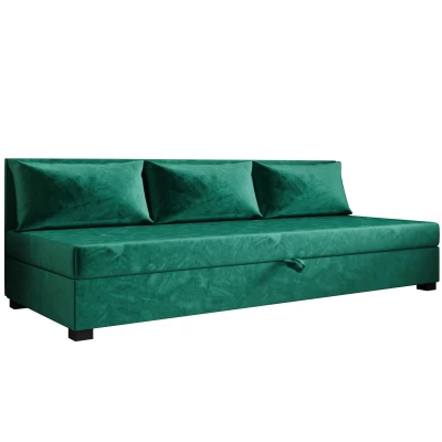 Jednolôžková posteľ 120x195 ZAJDA BIZ 1 s úložným priestorom - zelená