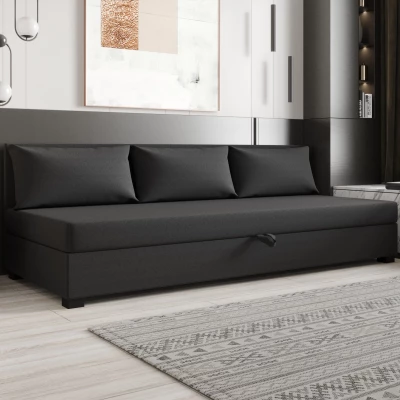Jednolôžková posteľ 100x195 ZAJDA BIZ 2 s úložným priestorom - šedá