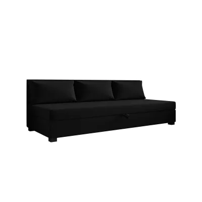 Jednolôžková posteľ 110x195 ZAJDA BIZ 2 s úložným priestorom - čierna