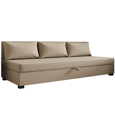 Jednolôžková posteľ 110x195 ZAJDA BIZ 2 s úložným priestorom - hnedá