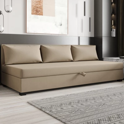 Jednolôžková posteľ 120x195 ZAJDA BIZ 2 s úložným priestorom - hnedá