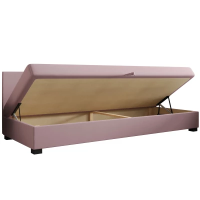 Jednolôžková posteľ 100x195 ZAJDA BIZ 2 s úložným priestorom - modrošedá